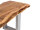 Holzbank Bullwer Akazie silberfarben 190x40