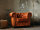 Sessel Chesterfield Echtleder vintage cracker