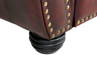 Sessel Chesterfield Hereford Echtleder rot