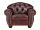 Sessel Chesterfield Hereford Echtleder rot