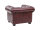 Sessel Chesterfield Echtleder rot