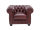 Sessel Chesterfield Echtleder rot