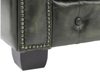 Sessel Chesterfield Echtleder gr&uuml;n