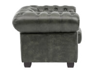 Sessel Chesterfield Echtleder gr&uuml;n