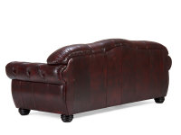 Sofa Chesterfield Hereford 3-Sitzer Echtleder rot