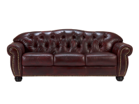 Sofa Chesterfield Hereford 3-Sitzer Echtleder rot