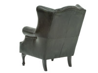 Ohrensessel Chesterfield Pittsfield Echtleder gr&uuml;n