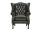 Ohrensessel Chesterfield Pittsfield Echtleder gr&uuml;n