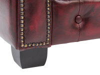 Sofa Chesterfield 6-Sitzer antik rot