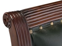 Armlehnstuhl Cambridge Echtleder gr&uuml;n