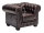 Sessel Chesterfield Echtleder braun