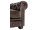 Sessel Chesterfield Echtleder braun