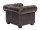 Sessel Chesterfield Echtleder braun