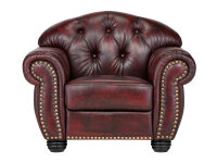 Garnitur1+2+3 Chesterfield Hereford antik rot