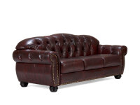 Garnitur1+2+3 Chesterfield Hereford antik rot