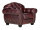Garnitur1+2+3 Chesterfield Hereford antik rot