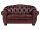Garnitur1+2+3 Chesterfield Hereford antik rot