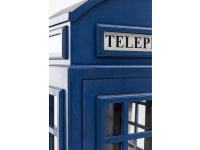 Barschrank Telefonzelle Blau