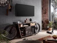 TV-Sideboard Harlow Bike Motorrad Konsole Hausbar mit Flaschenregal