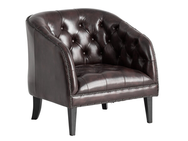 Chesterfield Oakland Echtleder braun