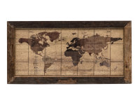 Wandbild World Map 180x90