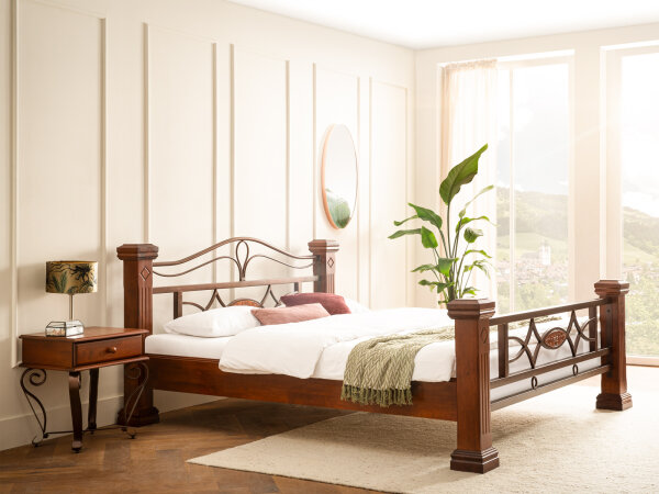 Bett Byzanz 180x200 braun