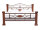Bett Byzanz 180x200 braun