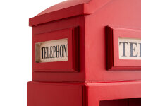 B&uuml;cherregal Telefonzelle rot