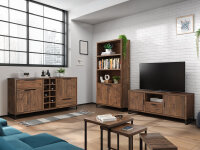 Couchtisch 3er Sydney Pinie dunkel