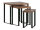 Couchtisch 3er Sydney Pinie dunkel