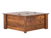 Couchtisch Truhe Merlow 90x90 Akazie