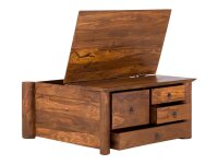 Couchtisch Truhe Merlow 90x90 Akazie