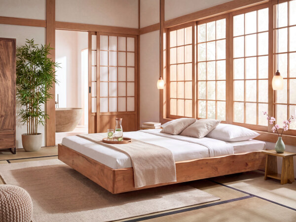 Bett Saipan 180x200 Akazie