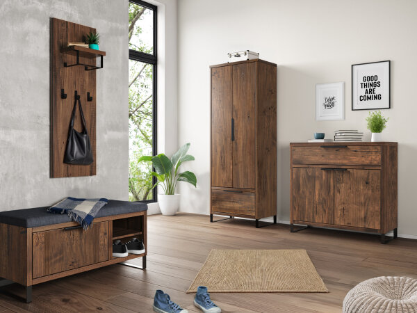 Flurset Sydney Pinie dunkel 4tlg.