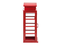 Wandregal Telefonzelle rot