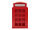 Wandregal Telefonzelle rot