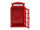 Wandregal Telefonzelle rot