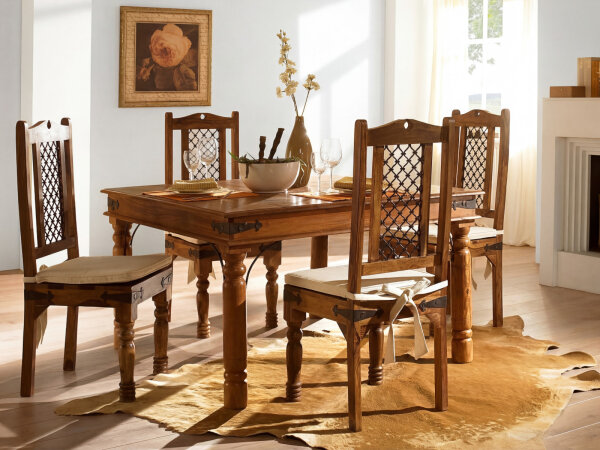 Essgruppe Merlow Tisch + St&uuml;hle