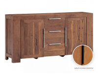 Sideboard Osbon Akazie - Metallgriffe Silber