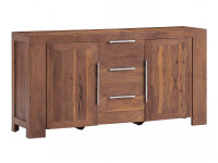 Sideboard Osbon Akazie - Metallgriffe Silber