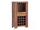 Bar Highboard Osbon Akazie - Metallgriffe Silber