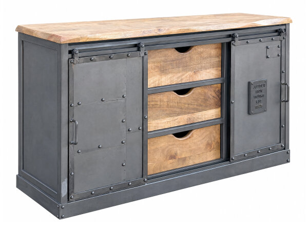 Sideboard Ripon Anrichte Industrial Metall-Holz-Mix