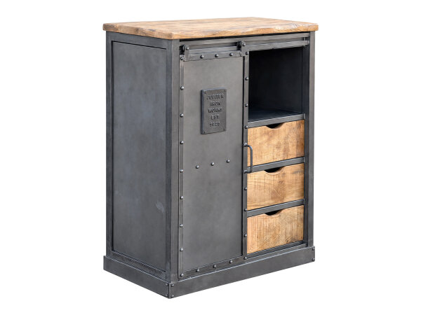 Highboard Ripon Metall-Holz-Mix