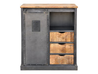 Highboard Ripon Metall-Holz-Mix