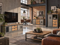 Highboard Ripon Metall-Holz-Mix