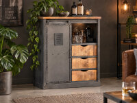 Highboard Ripon Metall-Holz-Mix