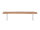 Holzbank Bullwer Akazie weiss 160x40
