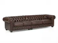 Sofa Chesterfield 5-Sitzer Echtleder