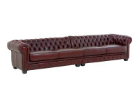 Sofa Chesterfield 6-Sitzer Echtleder