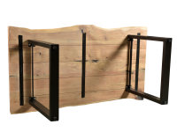Esstisch Bullwer Akazie schwarz 170x90 cm
